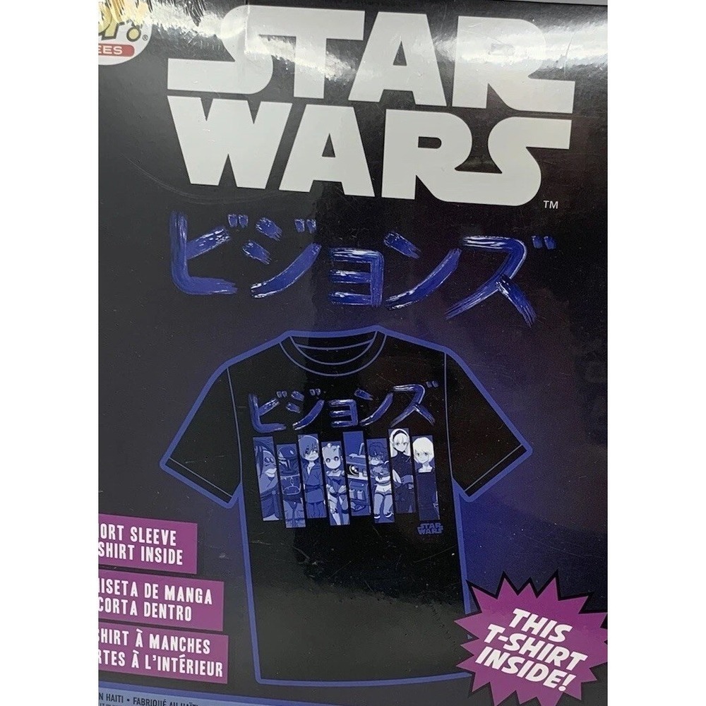 STAR WARS Kyoto ANIME Manga T Shirt Unisex XL FUNKO POP Tee Top Comic Geek